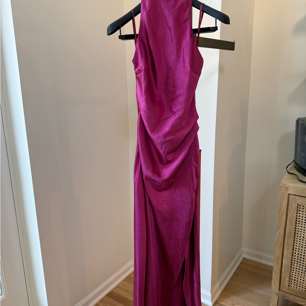 Hello Molly Fuchsia Backless Dress - Picture 3 of 4